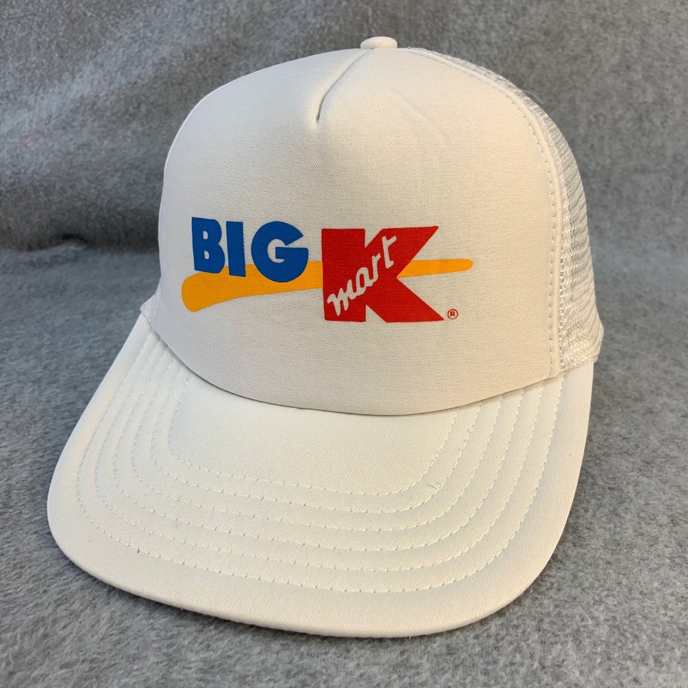 Big Kmart Logo Unisex White Trucker Hat Vintage Snapback OSFM
